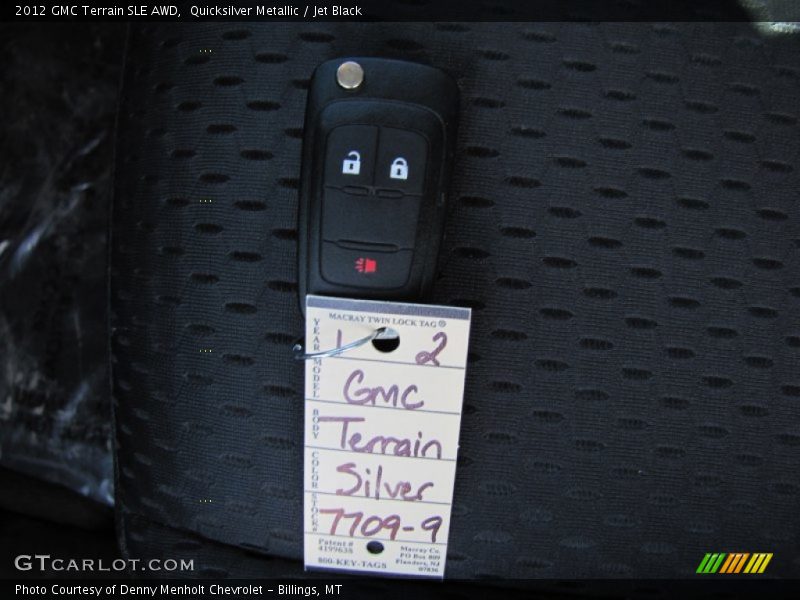 Quicksilver Metallic / Jet Black 2012 GMC Terrain SLE AWD