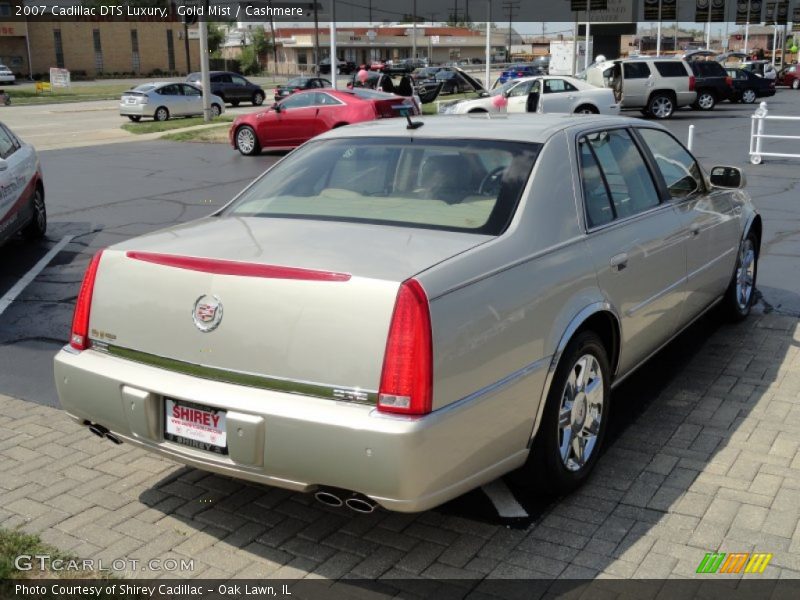 Gold Mist / Cashmere 2007 Cadillac DTS Luxury