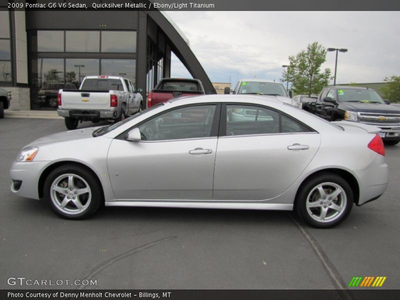 Quicksilver Metallic / Ebony/Light Titanium 2009 Pontiac G6 V6 Sedan