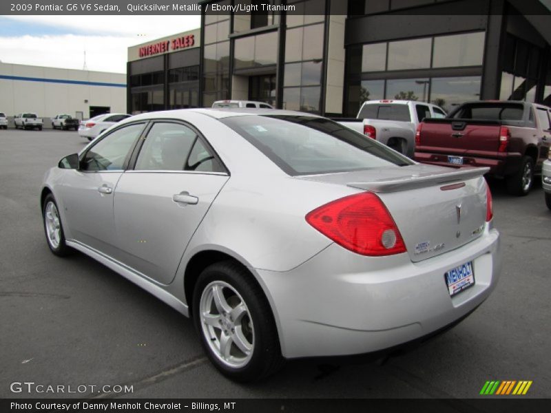 Quicksilver Metallic / Ebony/Light Titanium 2009 Pontiac G6 V6 Sedan