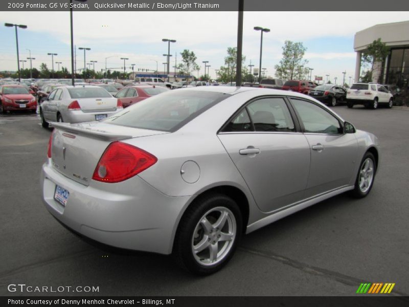 Quicksilver Metallic / Ebony/Light Titanium 2009 Pontiac G6 V6 Sedan