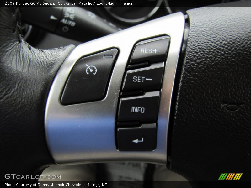 Quicksilver Metallic / Ebony/Light Titanium 2009 Pontiac G6 V6 Sedan