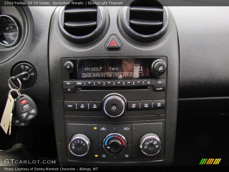 Quicksilver Metallic / Ebony/Light Titanium 2009 Pontiac G6 V6 Sedan