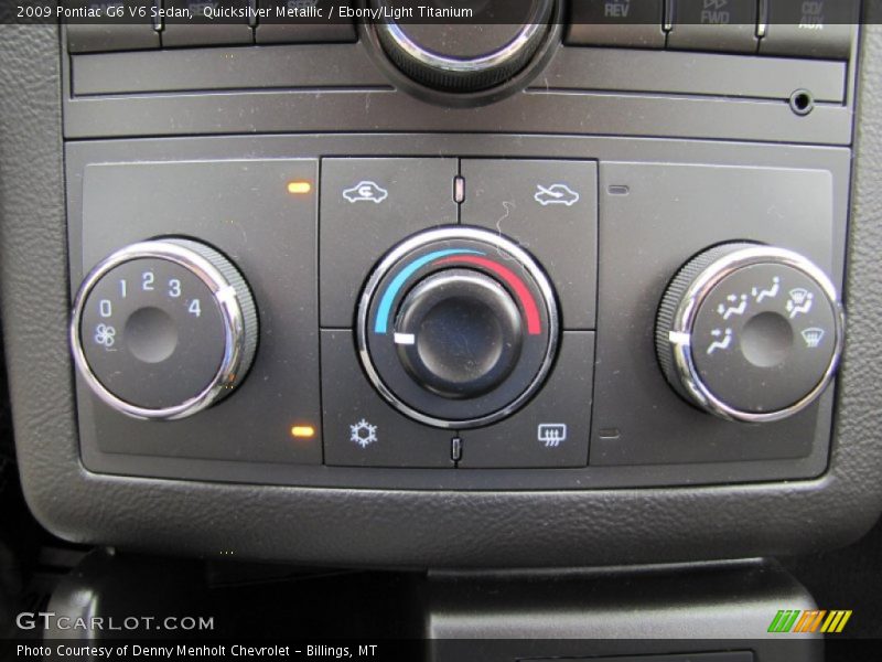 Quicksilver Metallic / Ebony/Light Titanium 2009 Pontiac G6 V6 Sedan