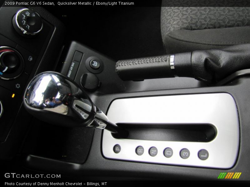 Quicksilver Metallic / Ebony/Light Titanium 2009 Pontiac G6 V6 Sedan