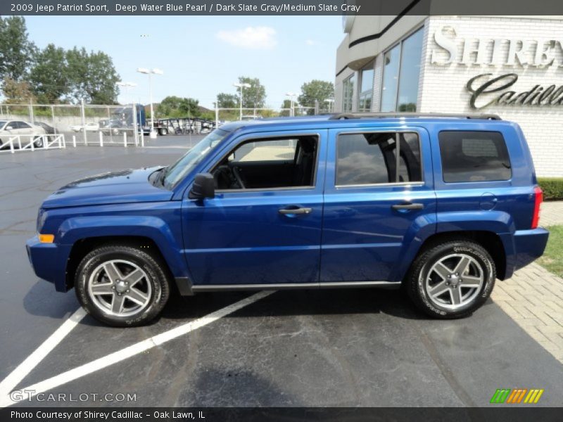 Deep Water Blue Pearl / Dark Slate Gray/Medium Slate Gray 2009 Jeep Patriot Sport