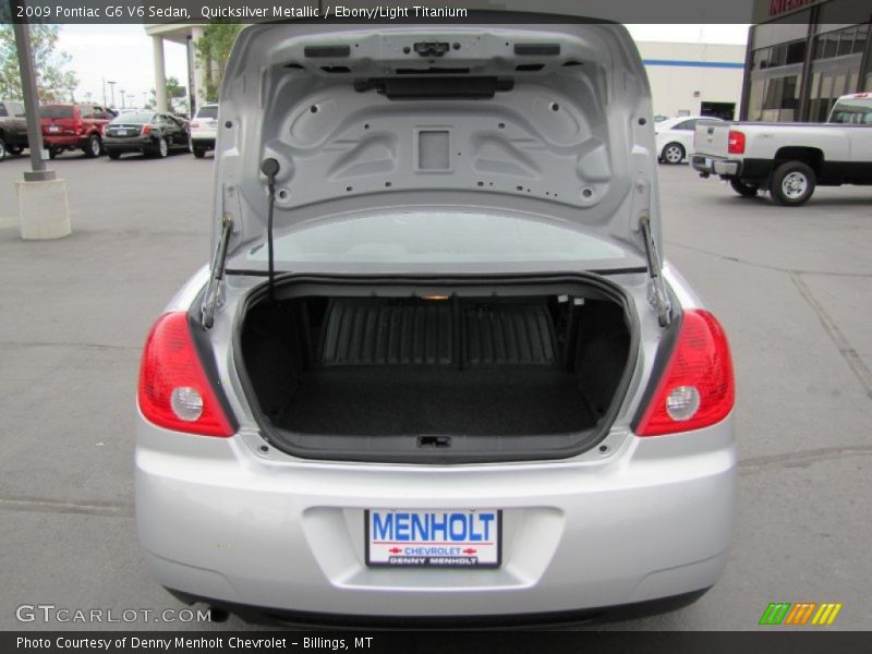Quicksilver Metallic / Ebony/Light Titanium 2009 Pontiac G6 V6 Sedan