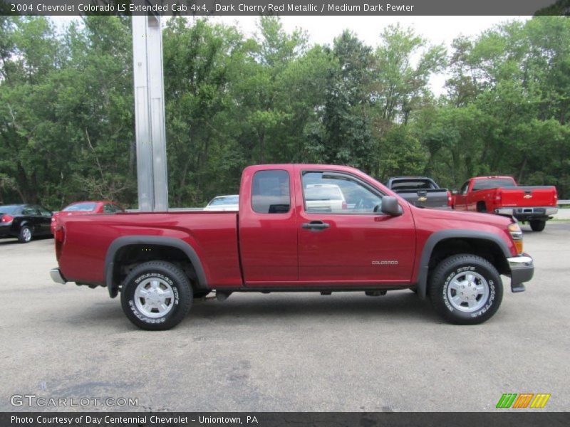  2004 Colorado LS Extended Cab 4x4 Dark Cherry Red Metallic