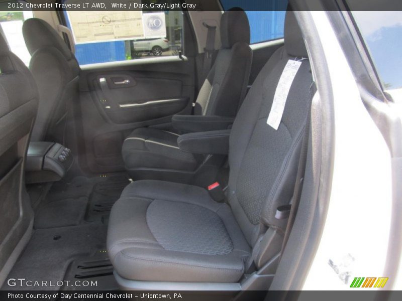 White / Dark Gray/Light Gray 2012 Chevrolet Traverse LT AWD
