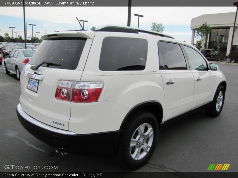 Summit White / Ebony 2009 GMC Acadia SLT AWD