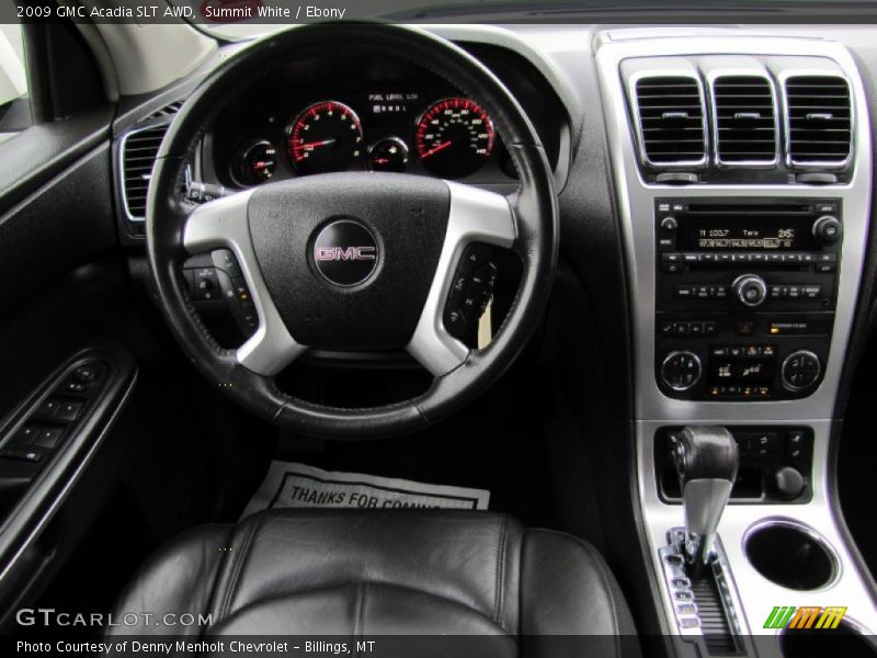 Summit White / Ebony 2009 GMC Acadia SLT AWD