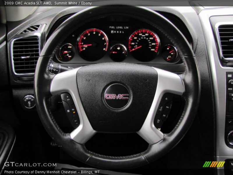 Summit White / Ebony 2009 GMC Acadia SLT AWD