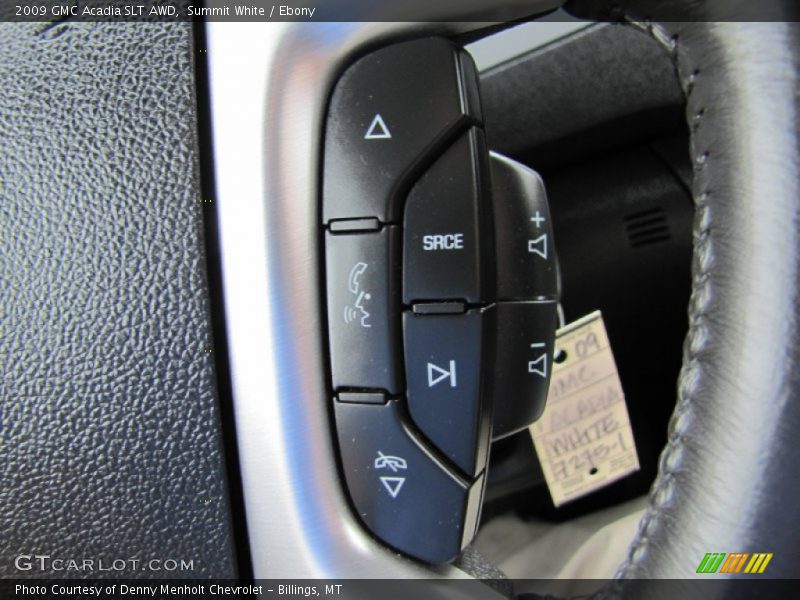 Summit White / Ebony 2009 GMC Acadia SLT AWD
