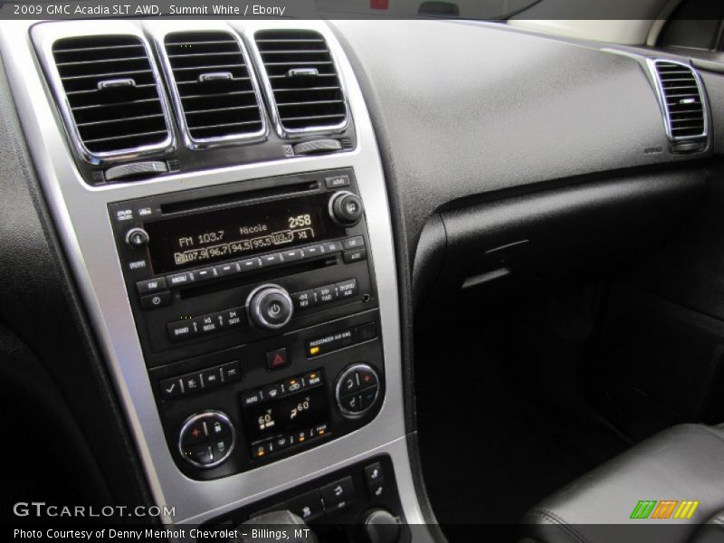 Summit White / Ebony 2009 GMC Acadia SLT AWD
