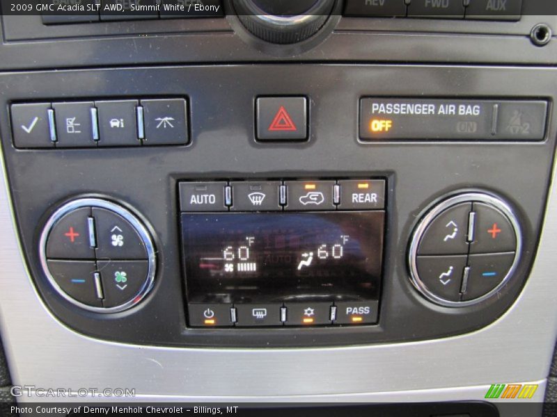 Summit White / Ebony 2009 GMC Acadia SLT AWD