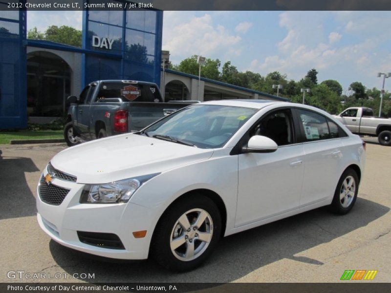 Summit White / Jet Black 2012 Chevrolet Cruze LT