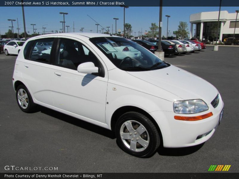 Summit White / Charcoal Black 2007 Chevrolet Aveo 5 LS Hatchback