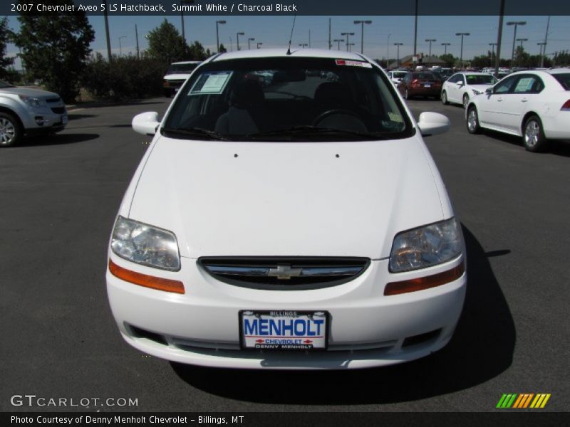 Summit White / Charcoal Black 2007 Chevrolet Aveo 5 LS Hatchback