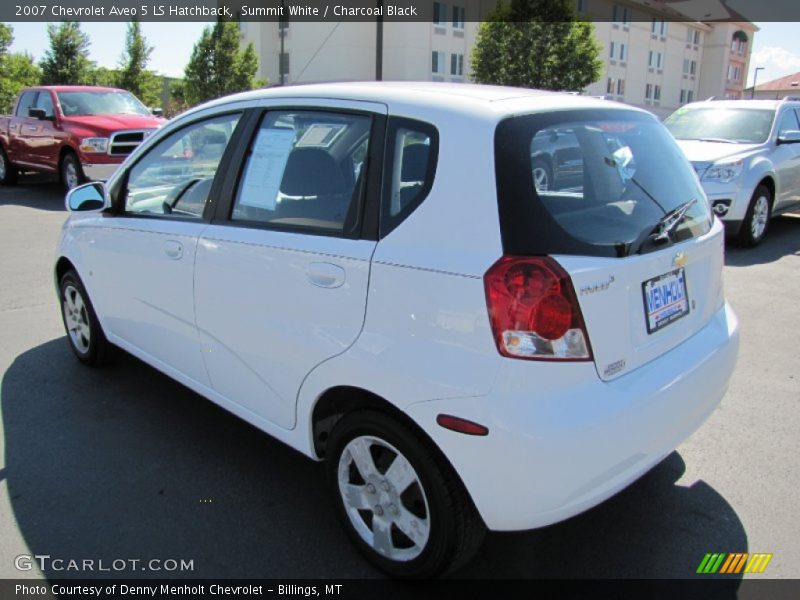 Summit White / Charcoal Black 2007 Chevrolet Aveo 5 LS Hatchback