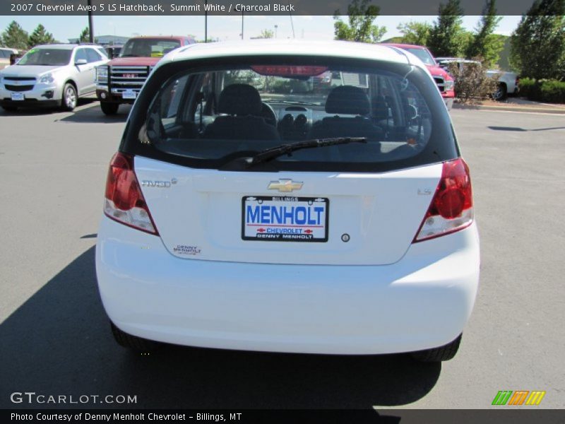 Summit White / Charcoal Black 2007 Chevrolet Aveo 5 LS Hatchback