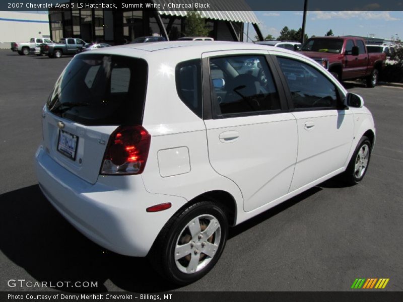 Summit White / Charcoal Black 2007 Chevrolet Aveo 5 LS Hatchback