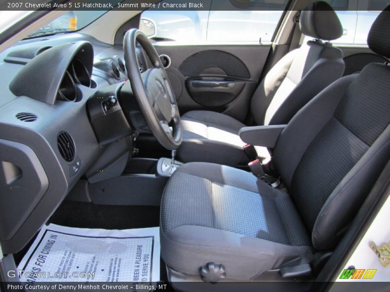 Summit White / Charcoal Black 2007 Chevrolet Aveo 5 LS Hatchback