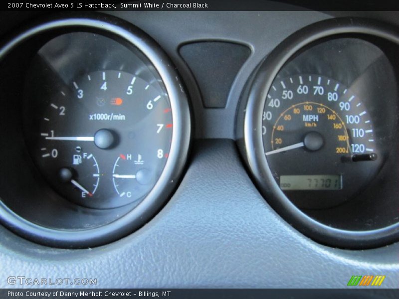 Summit White / Charcoal Black 2007 Chevrolet Aveo 5 LS Hatchback