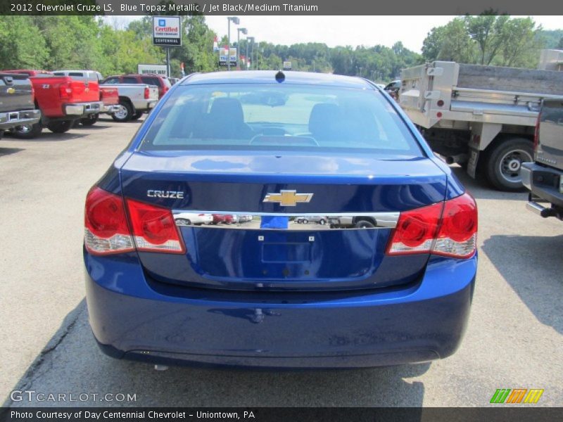 Blue Topaz Metallic / Jet Black/Medium Titanium 2012 Chevrolet Cruze LS