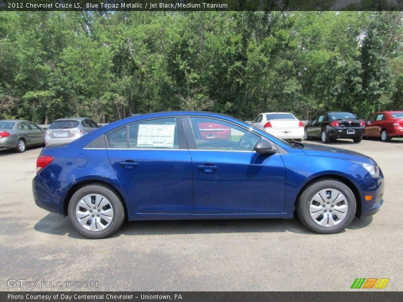 Blue Topaz Metallic / Jet Black/Medium Titanium 2012 Chevrolet Cruze LS