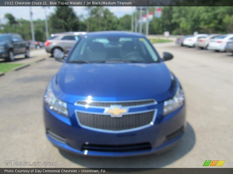 Blue Topaz Metallic / Jet Black/Medium Titanium 2012 Chevrolet Cruze LS