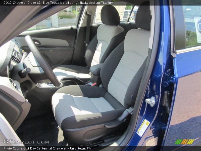 Blue Topaz Metallic / Jet Black/Medium Titanium 2012 Chevrolet Cruze LS