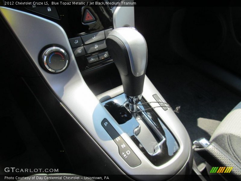 Blue Topaz Metallic / Jet Black/Medium Titanium 2012 Chevrolet Cruze LS