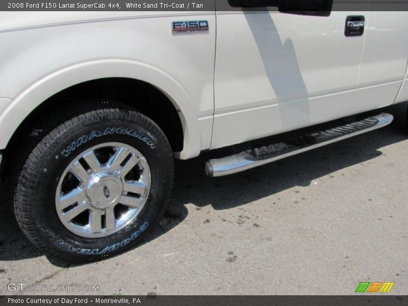 White Sand Tri-Coat / Tan 2008 Ford F150 Lariat SuperCab 4x4