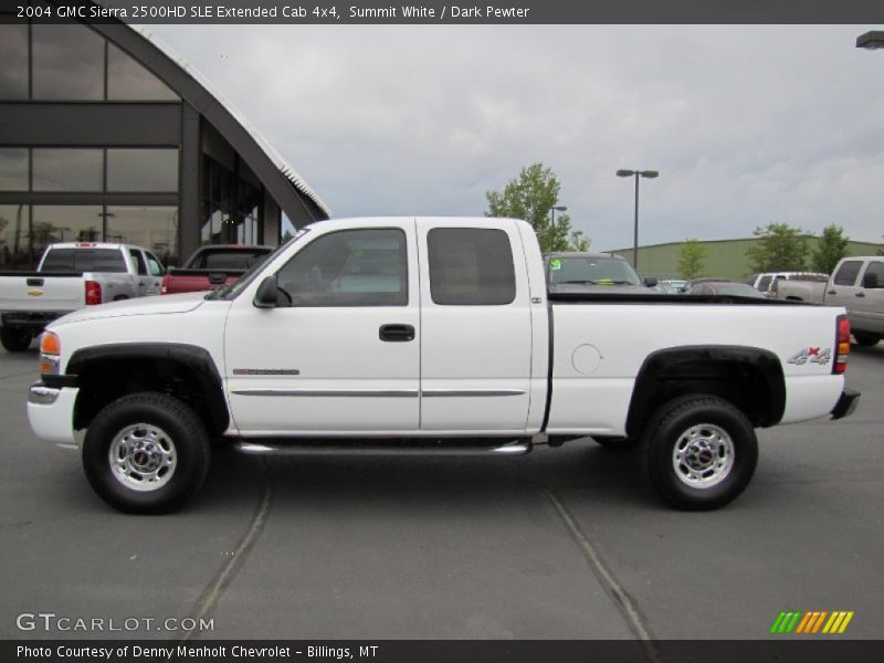 Summit White / Dark Pewter 2004 GMC Sierra 2500HD SLE Extended Cab 4x4