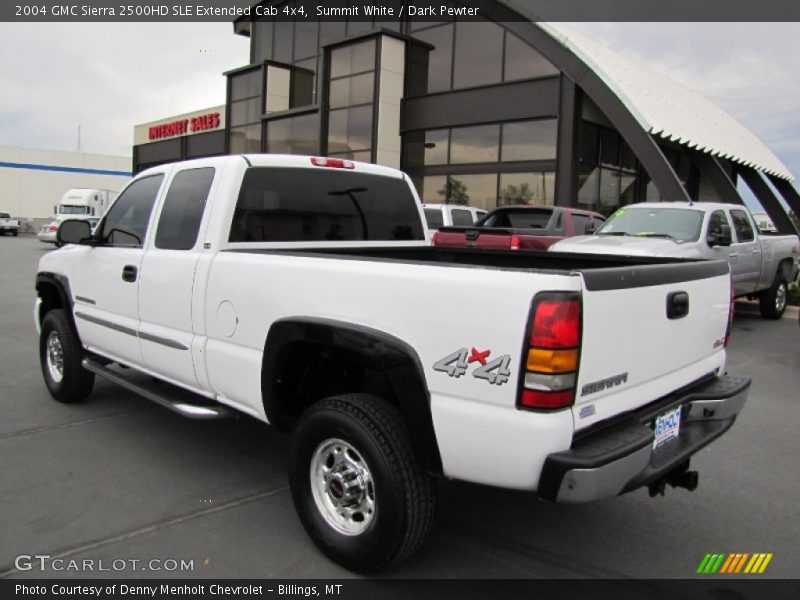 Summit White / Dark Pewter 2004 GMC Sierra 2500HD SLE Extended Cab 4x4