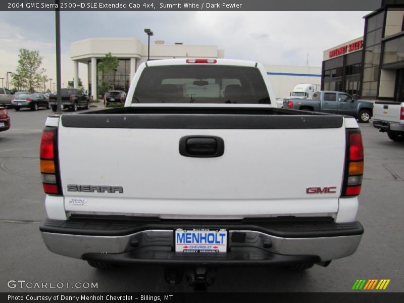 Summit White / Dark Pewter 2004 GMC Sierra 2500HD SLE Extended Cab 4x4