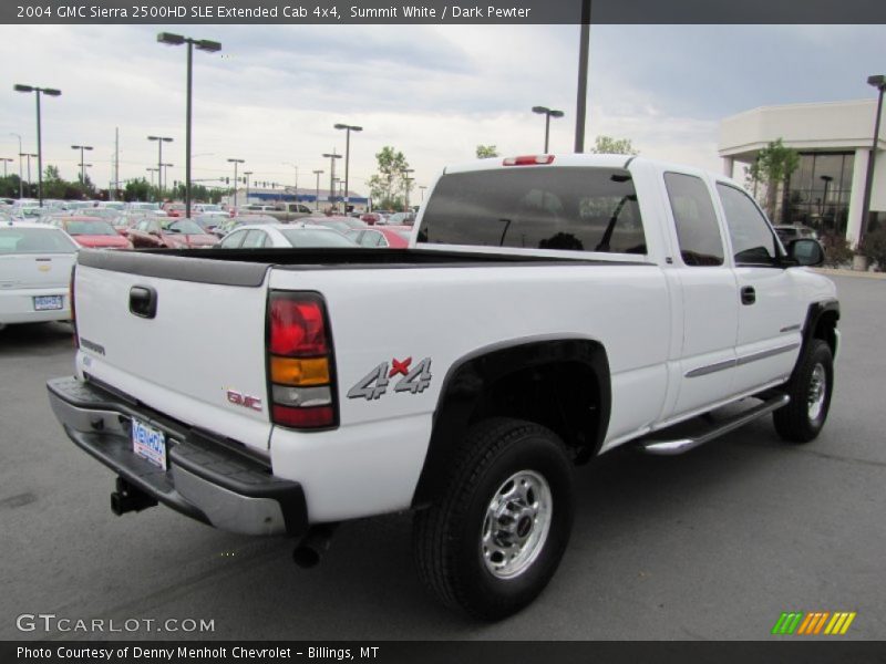 Summit White / Dark Pewter 2004 GMC Sierra 2500HD SLE Extended Cab 4x4