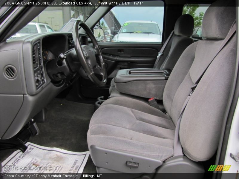 Summit White / Dark Pewter 2004 GMC Sierra 2500HD SLE Extended Cab 4x4