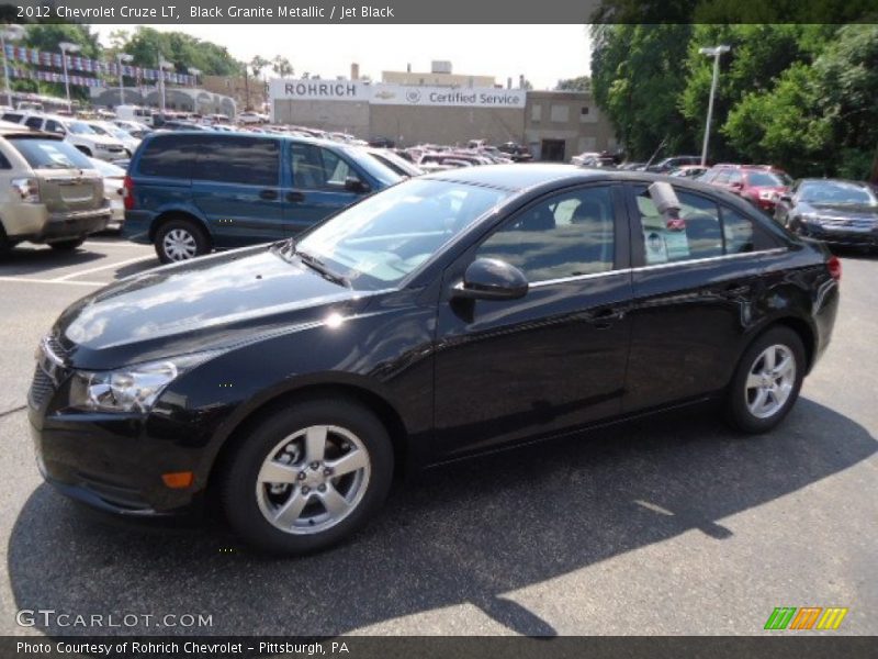 Black Granite Metallic / Jet Black 2012 Chevrolet Cruze LT