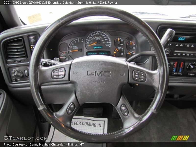 Summit White / Dark Pewter 2004 GMC Sierra 2500HD SLE Extended Cab 4x4