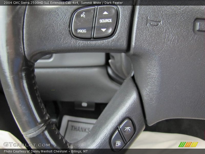 Summit White / Dark Pewter 2004 GMC Sierra 2500HD SLE Extended Cab 4x4