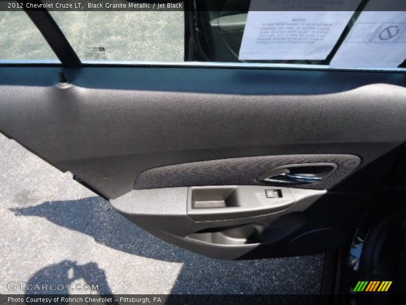 Black Granite Metallic / Jet Black 2012 Chevrolet Cruze LT
