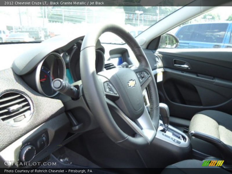 Black Granite Metallic / Jet Black 2012 Chevrolet Cruze LT