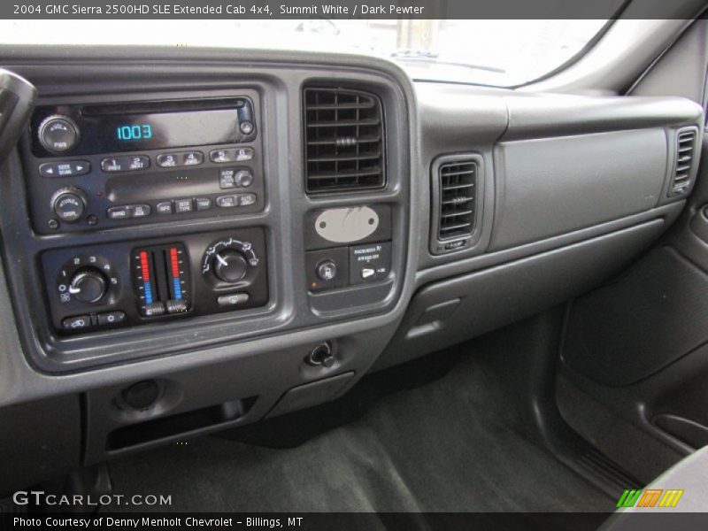Summit White / Dark Pewter 2004 GMC Sierra 2500HD SLE Extended Cab 4x4