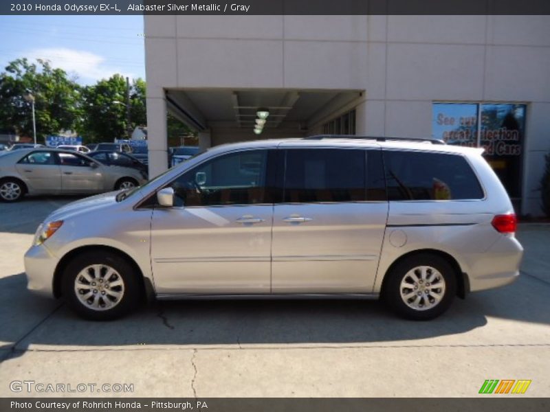 Alabaster Silver Metallic / Gray 2010 Honda Odyssey EX-L