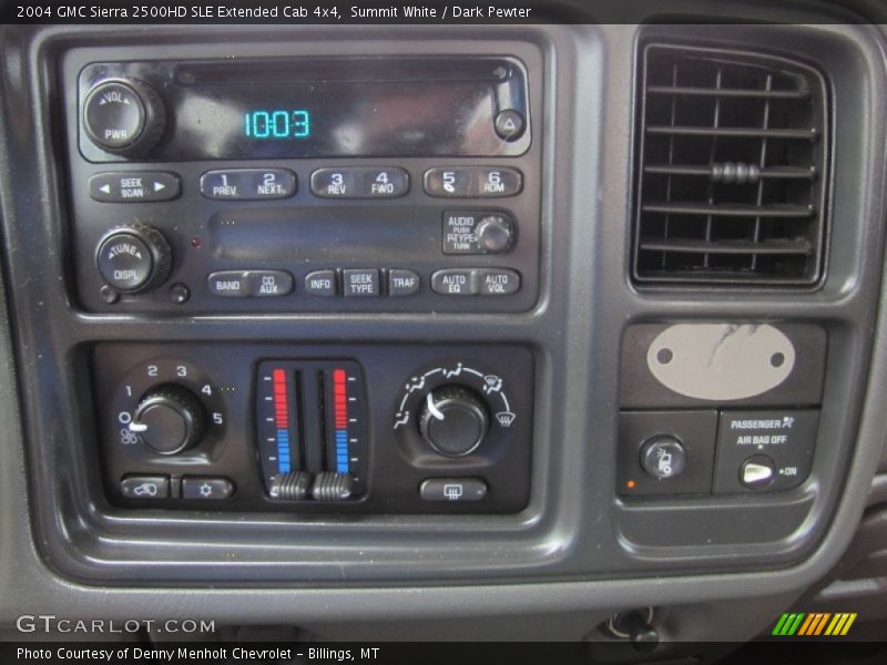 Summit White / Dark Pewter 2004 GMC Sierra 2500HD SLE Extended Cab 4x4