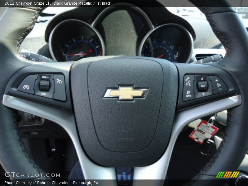 Black Granite Metallic / Jet Black 2012 Chevrolet Cruze LT