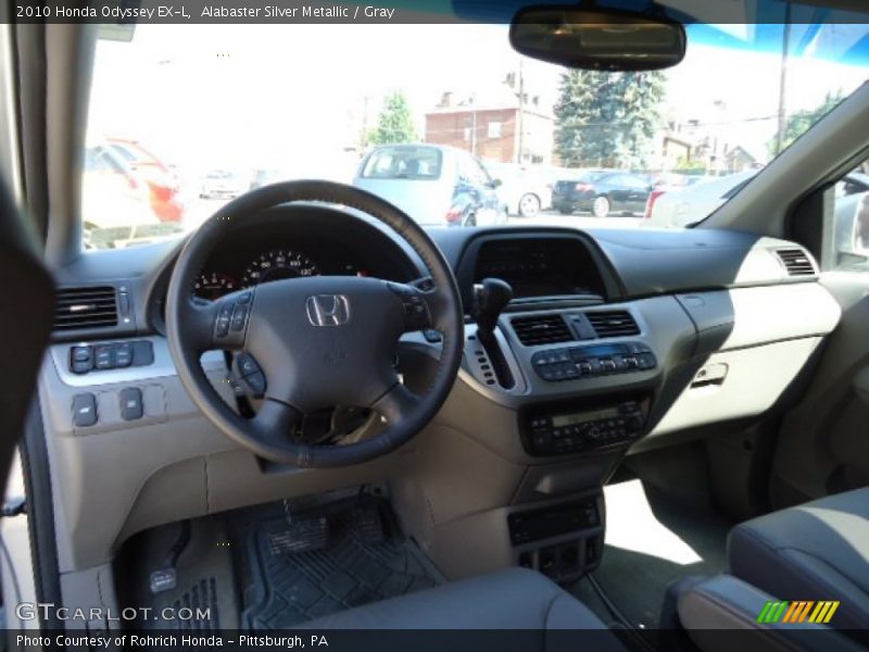 Alabaster Silver Metallic / Gray 2010 Honda Odyssey EX-L