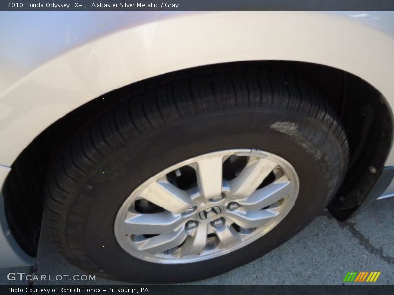 Alabaster Silver Metallic / Gray 2010 Honda Odyssey EX-L