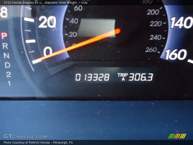 Alabaster Silver Metallic / Gray 2010 Honda Odyssey EX-L